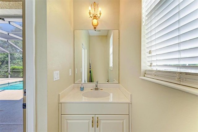 bathroom with vanity