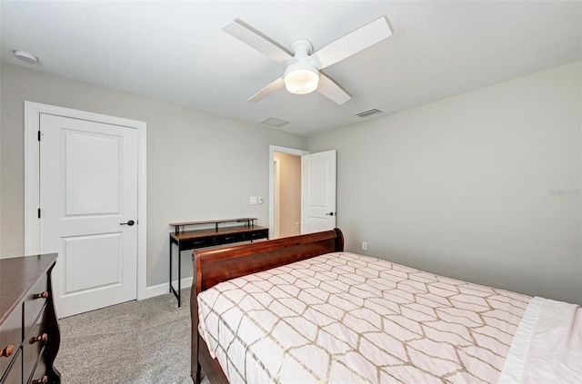3360 Chestertown Loop, Bradenton, FL 34211 - carpeted bedroom with ceiling fan and visible vents