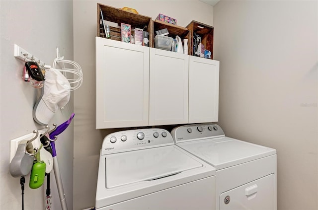 3360 Chestertown Loop, Bradenton, FL 34211 - washroom featuring washing machine and dryer and cabinet space