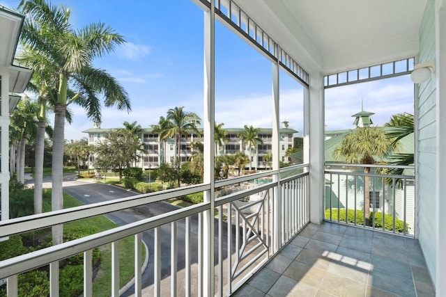 unfurnished sunroom featuring a healthy amount of sunlight