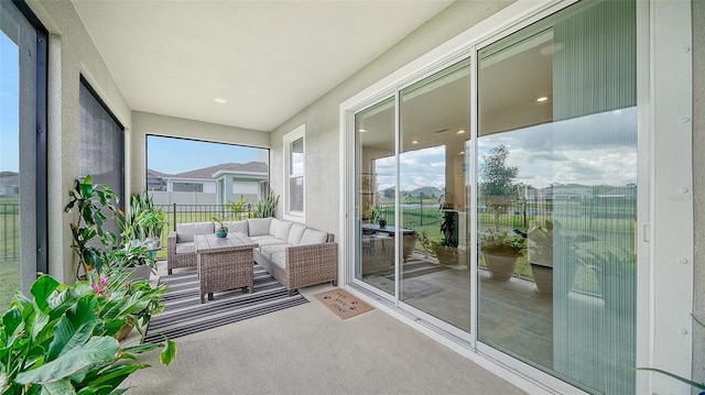 view of sunroom / solarium