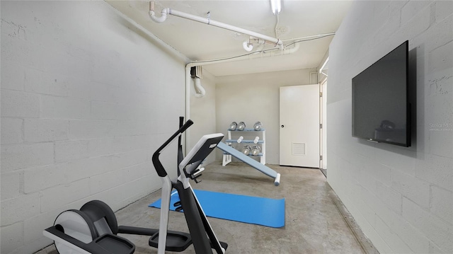 view of workout room