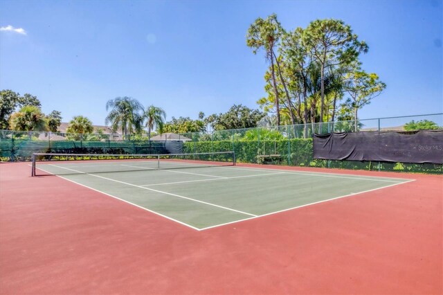 view of sport court