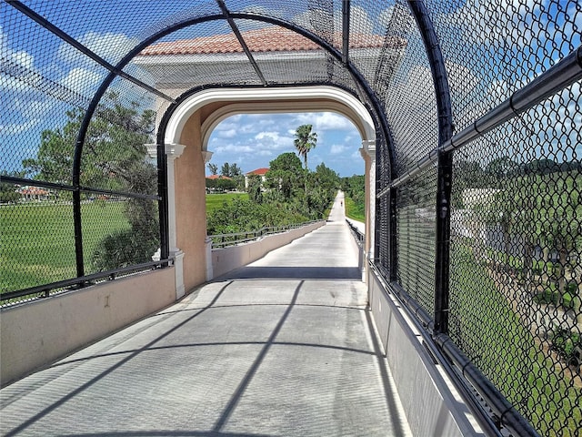 surrounding community with fence