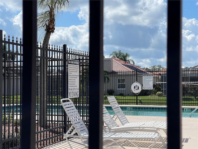 view of pool with a patio