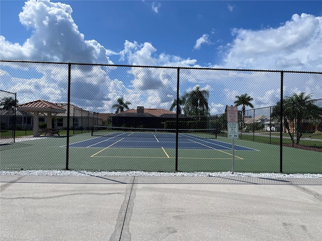 view of tennis court