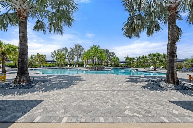view of pool