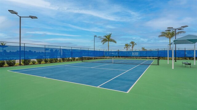 view of tennis court