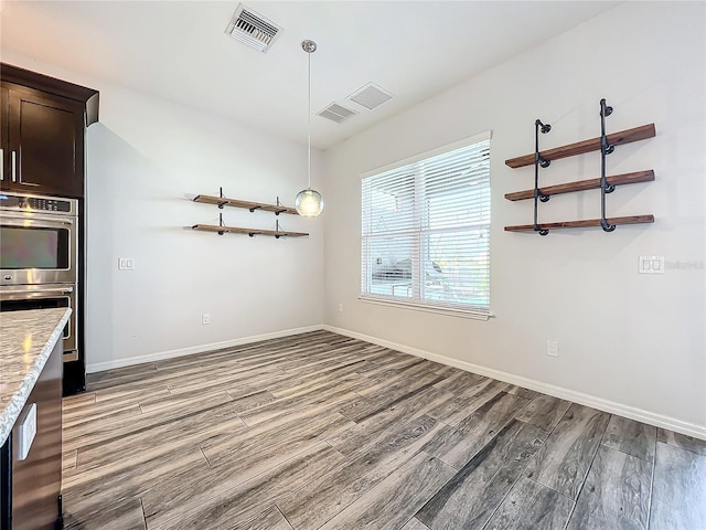 view of unfurnished dining area