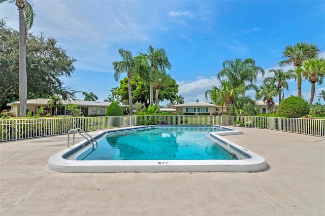 view of pool with a patio area