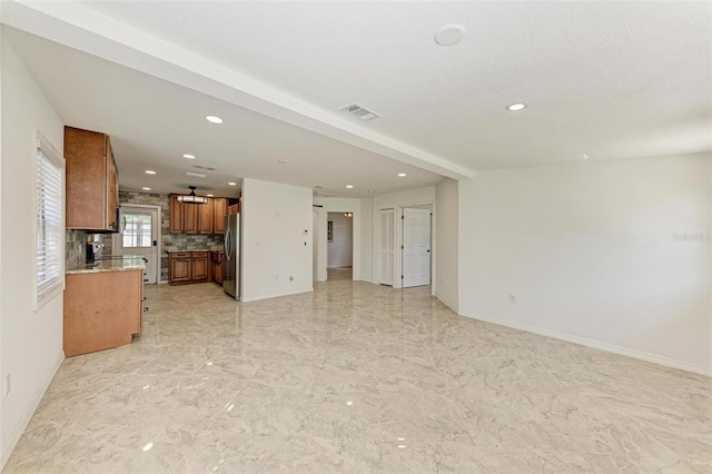 view of unfurnished living room