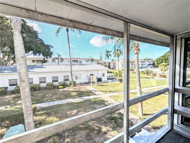 view of sunroom