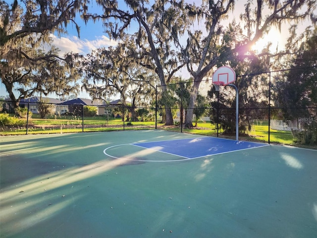 view of sport court