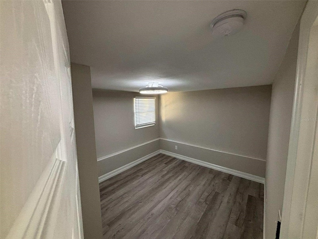 empty room featuring hardwood / wood-style floors