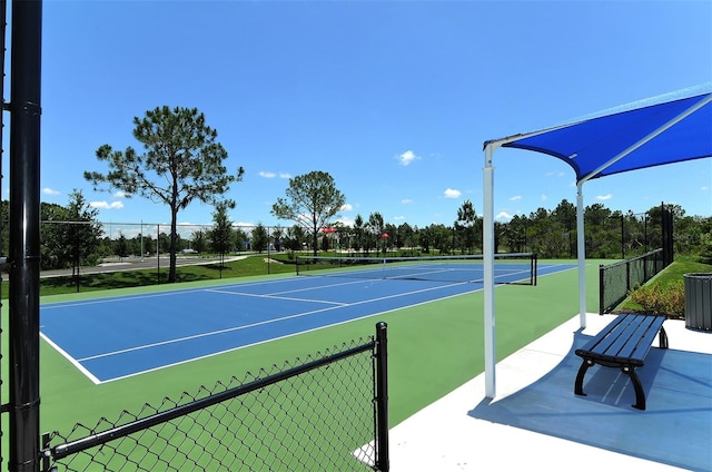 view of sport court featuring basketball court