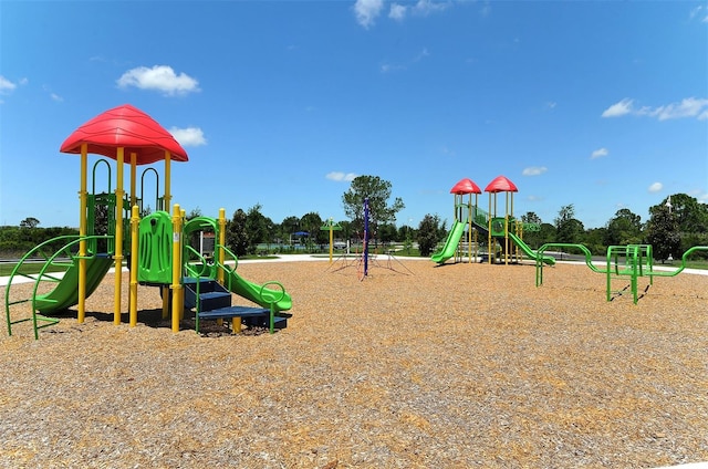 view of jungle gym