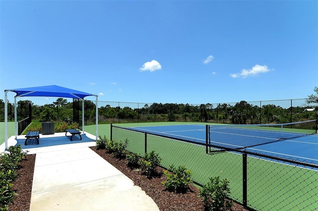 view of tennis court