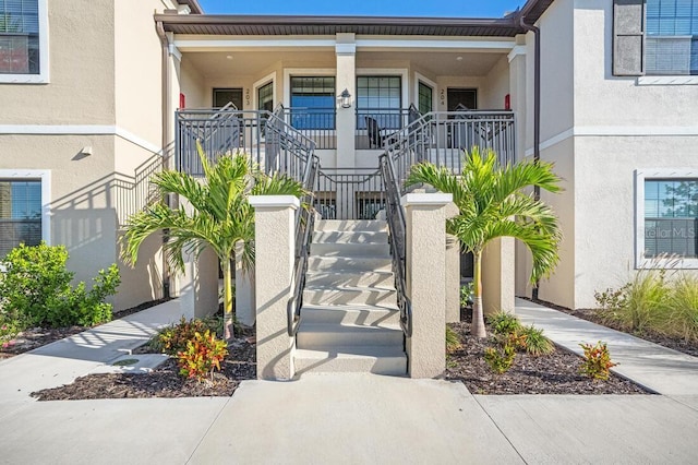 exterior space featuring covered porch