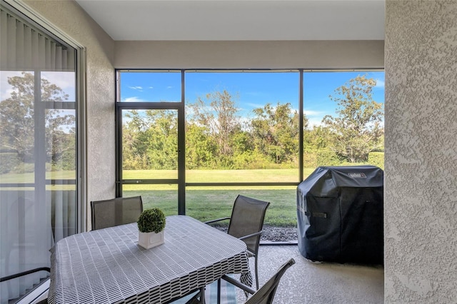 sunroom featuring plenty of natural light