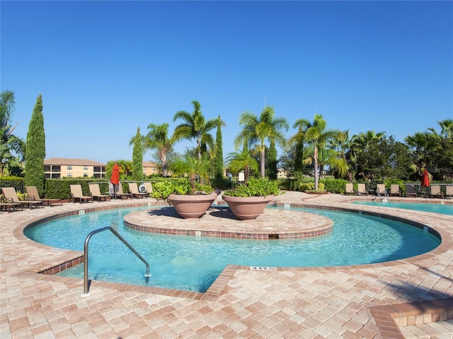 view of pool with a patio area