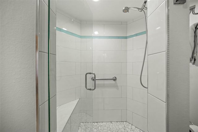 bathroom with walk in shower