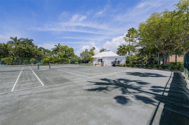 view of tennis court