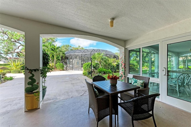 view of sunroom