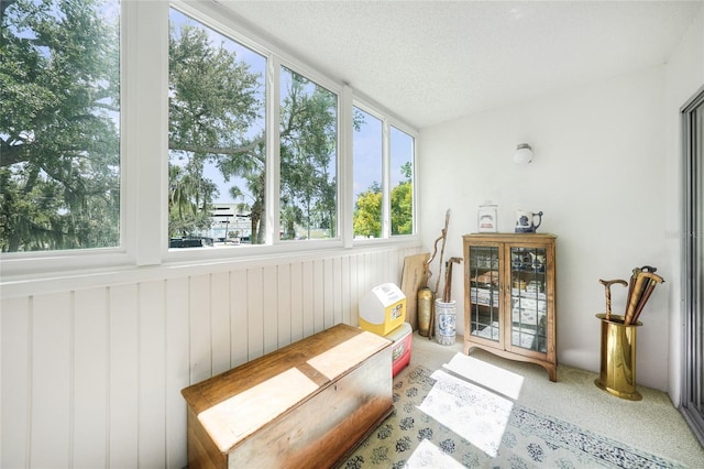 view of sunroom