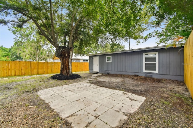 exterior space with a patio