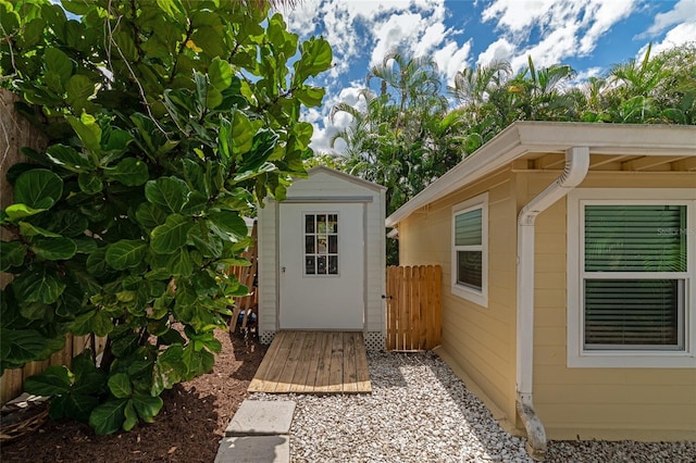 view of outbuilding