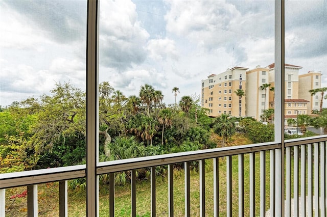 view of balcony