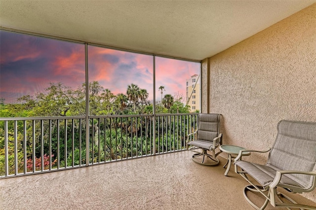 unfurnished sunroom featuring plenty of natural light