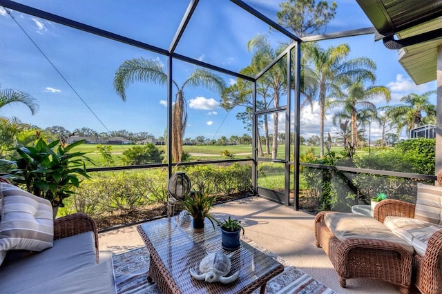 view of sunroom / solarium