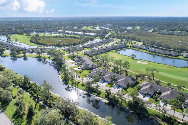 5092 Mahogany Run Ave, Sarasota, FL 34241 - view of property location with a large body of water, a golf course, and nearby suburban area