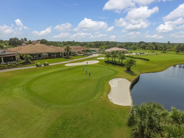 view of property's community featuring a water view