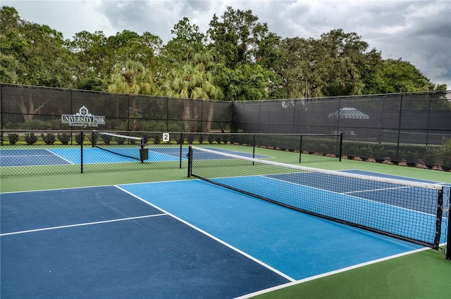 view of sport court