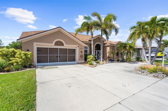 ranch-style house with a garage