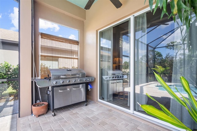 view of sunroom / solarium