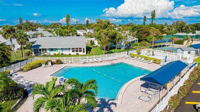 view of pool with a patio