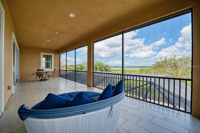 view of sunroom / solarium