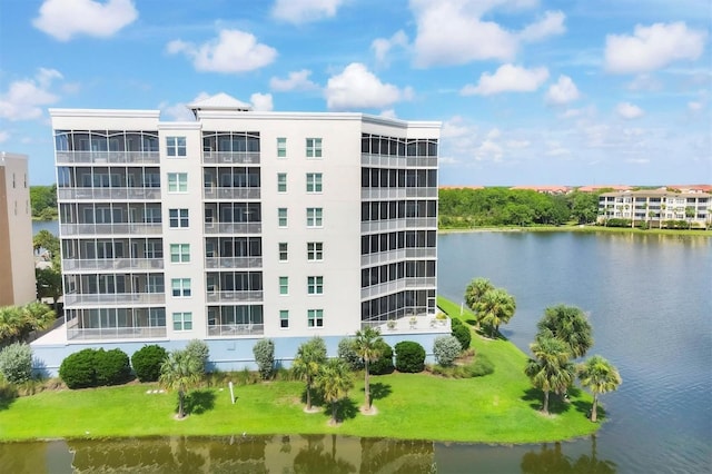 view of property featuring a water view