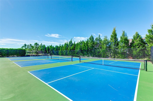 view of sport court