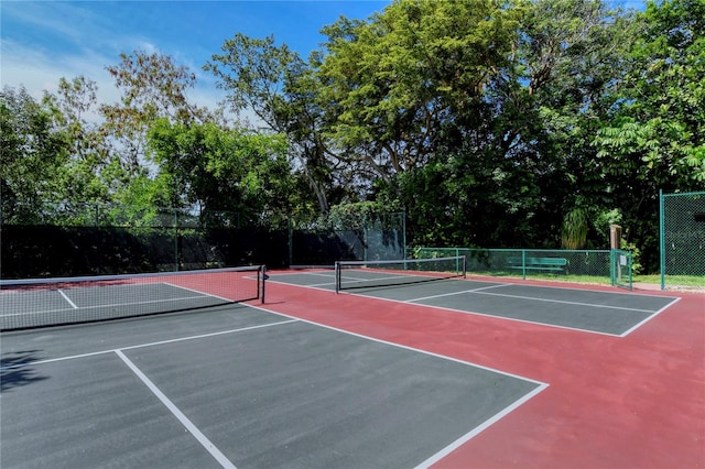 view of tennis court