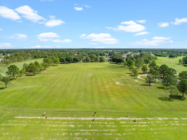 bird's eye view with a rural view