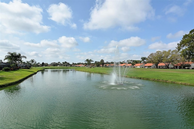 view of water feature