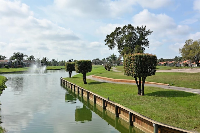 property view of water