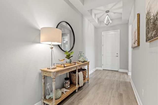 interior space with light wood-type flooring