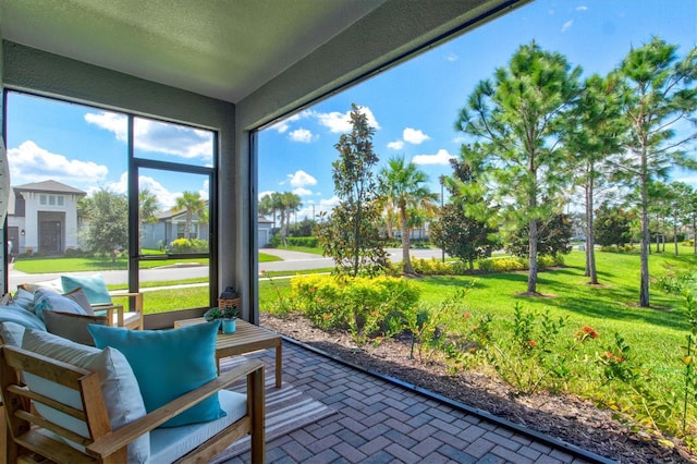 view of sunroom / solarium