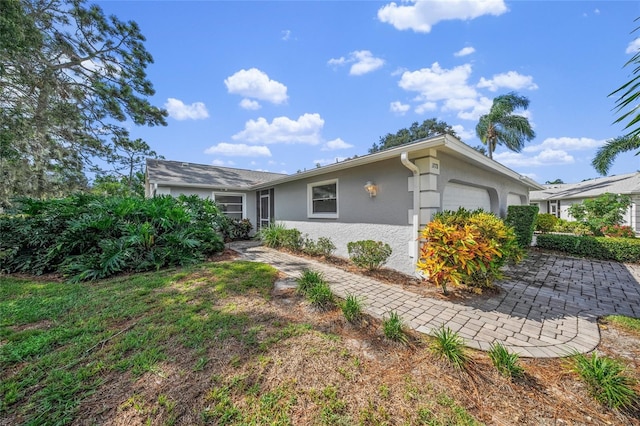 view of front of house featuring a garage