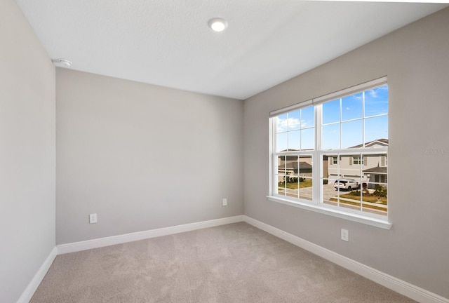 unfurnished room with carpet flooring